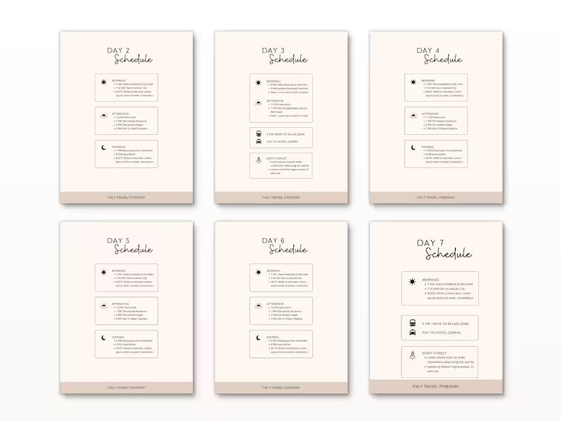 Travel Itinerary Template + 5 Free Tools – Editable Planner & Guides with Resale Rights